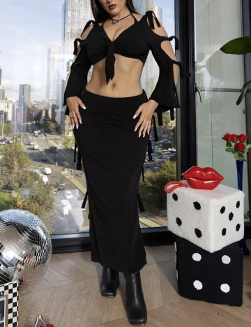 Fusta Labelrail x Holly Marston, negru