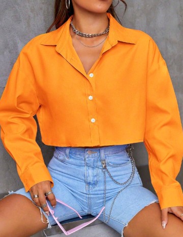 
						Camasa SHEIN, portocaliu