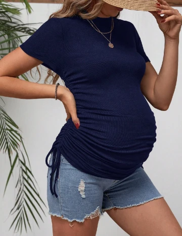 Tricou SHEIN Maternity, albastru