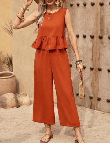 Compleu SHEIN, caramiziu