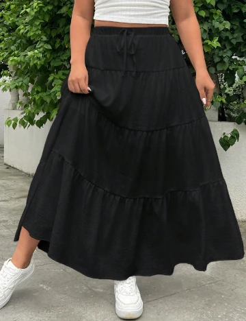 Fusta SHEIN CURVE, negru