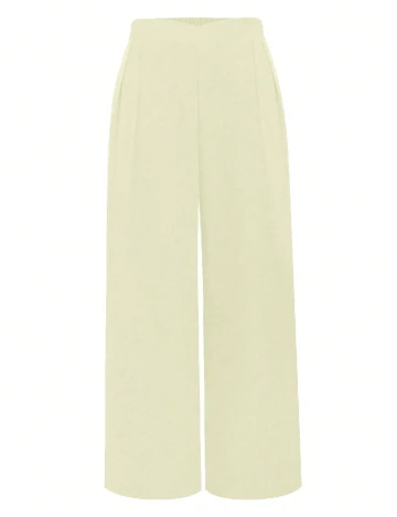 Pantaloni SHEIN CURVE, crem