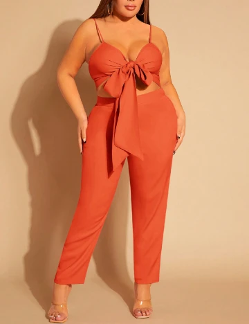 Compleu SHEIN CURVE, portocaliu