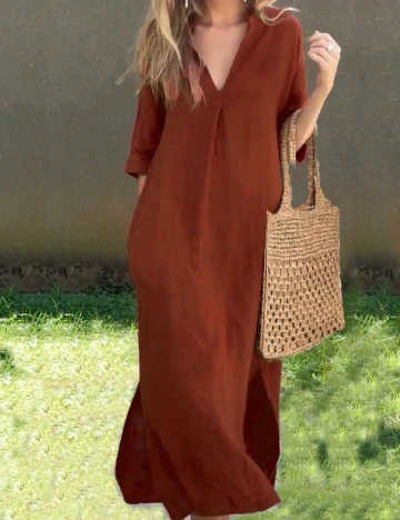 Rochie lunga SHEIN, maro