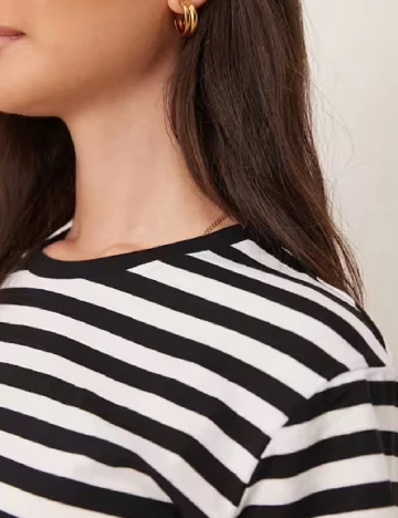 Tricou ASOS, alb/negru