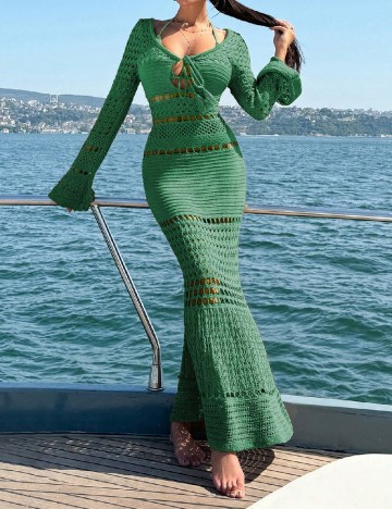 
						Rochie de plaja SHEIN, verde