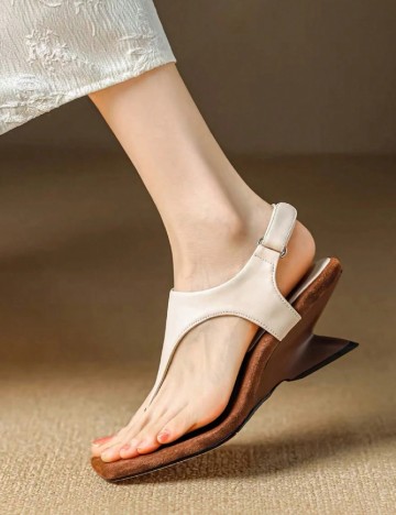 Sandale SHEIN, crem