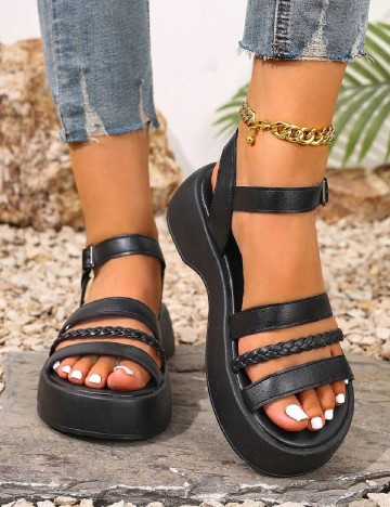 Sandale SHEIN, negru