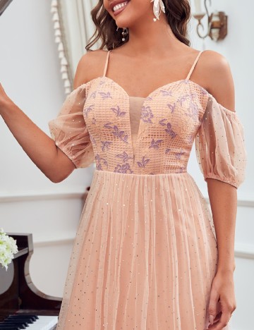 Rochie lunga SHEIN, piersica