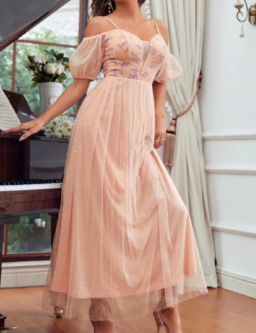 Rochie lunga SHEIN, piersica