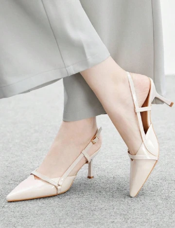 Pantofi Cuccoo, crem