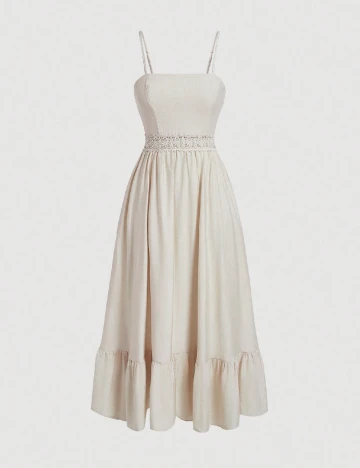 Rochie medie SHEIN, ecru