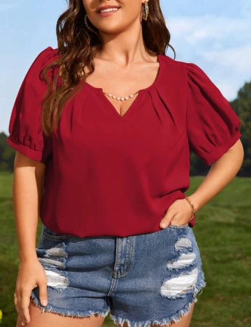 Bluza SHEIN CURVE, rosu