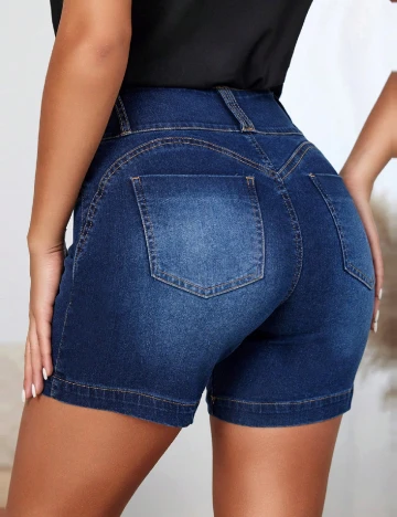 Pantaloni scurti SHEIN, bleumarin