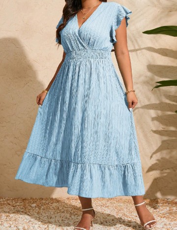 
						Rochie lunga SHEIN CURVE, albastru