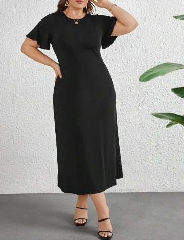 Rochie lunga SHEIN CURVE, negru