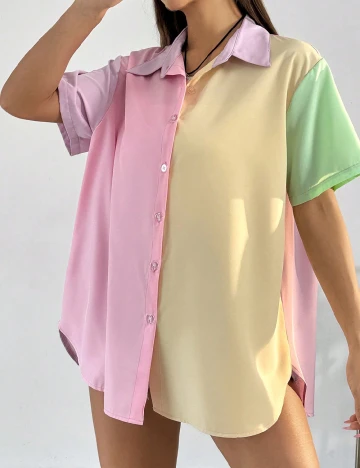 Camasa Oversize SHEIN, mix culori