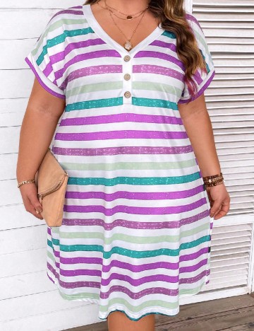 
						Rochie medie SHEIN CURVE, mix culori