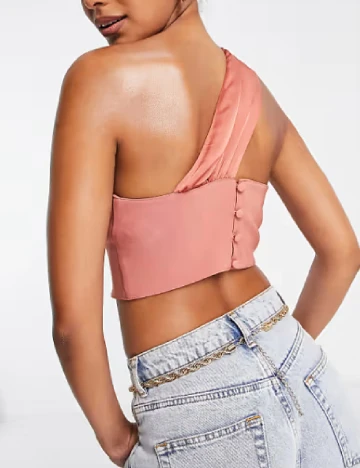 Top ASOS, roz pudra inchis