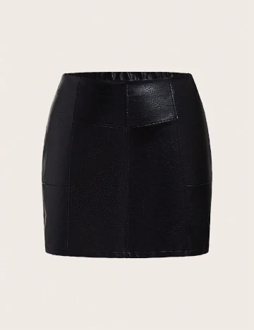 Fusta SHEIN CURVE, negru