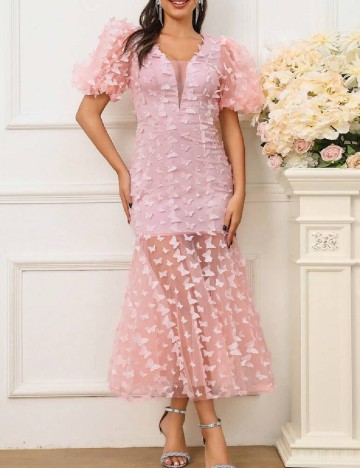 
						Rochie lunga SHEIN, roz