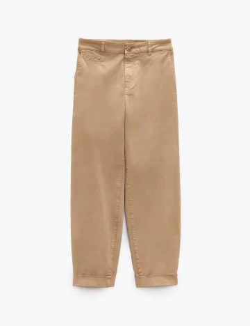 Pantaloni Zara, maro