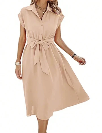 Rochie medie SHEIN, crem