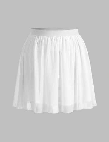 
						Fusta SHEIN CURVE, alb