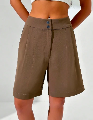 Pantaloni scurti SHEIN, maro