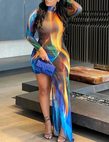 Rochie lunga SHEIN, mix culori