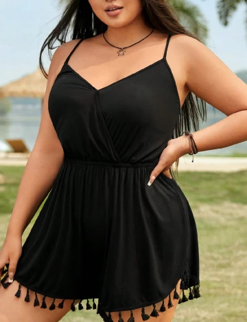 Salopeta SHEIN CURVE, negru