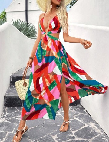 
						Rochie lunga SHEIN, mix culori