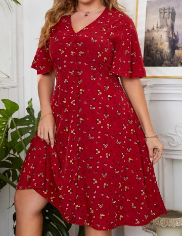 
						Rochie scurta SHEIN CURVE, rosu