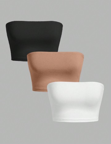 
						Set topuri 3 bucati SHEIN, mix culori