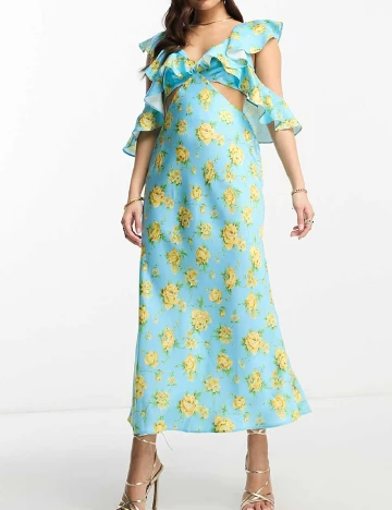 Rochie lunga ASOS, albastru