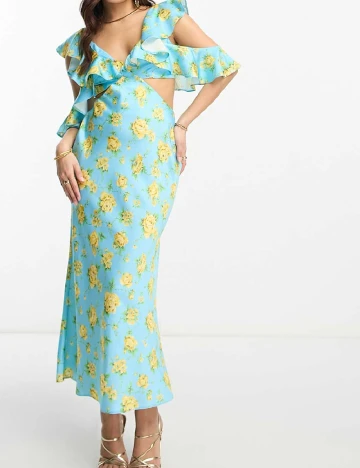 Rochie lunga ASOS, albastru