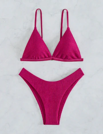 Costum de baie SHEIN, magenta