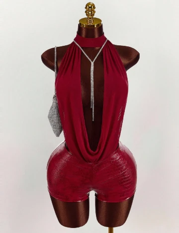 Salopeta SHEIN, rosu