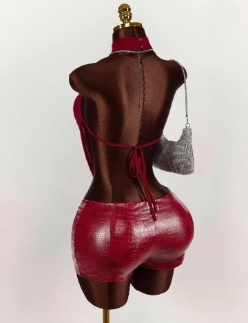 Salopeta SHEIN, rosu