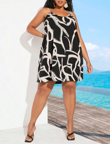 Rochie scurta SHEIN CURVE, negru