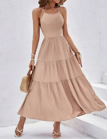 Rochie lunga SHEIN, crem