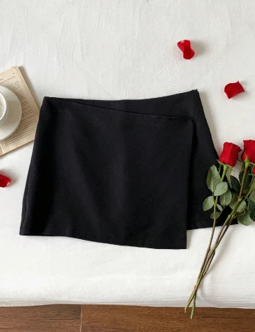 Fusta pantalon SHEIN CURVE, negru