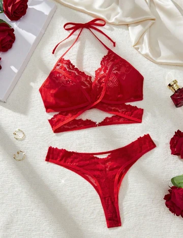 Set lenjerie SHEIN, rosu