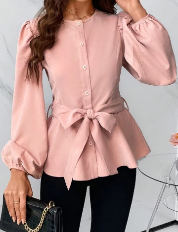 Camasa SHEIN, roz pudra inchis