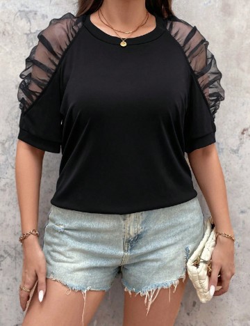 
						Tricou SHEIN CURVE, negru