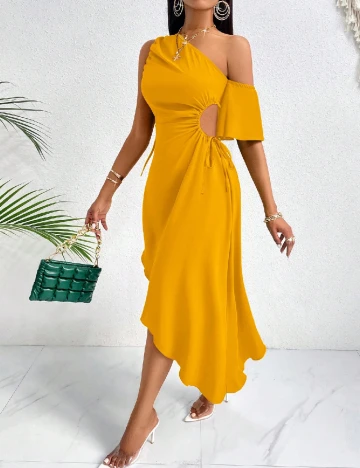 Rochie medie SHEIN, galben