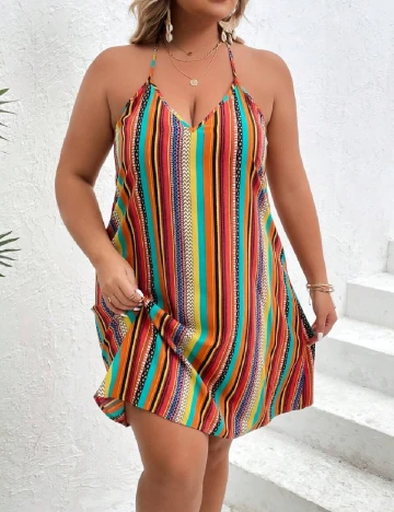 Rochie scurta SHEIN CURVE, mix culori