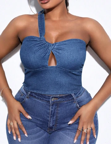 Top SHEIN CURVE, albastru