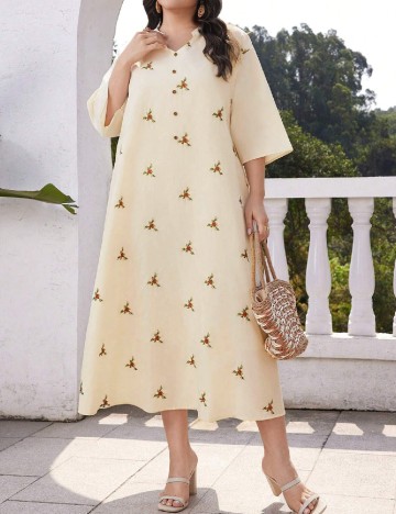 
						Rochie medie SHEIN CURVE, galben