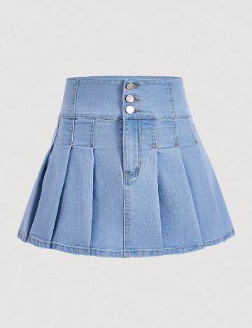 Fusta SHEIN, albastru